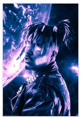 Juice Wrld Poster (7) Canvas Poster Wall Art Decor Print Picture Paintings for Living Room Bedroom Decoration 12x18inch(30x45cm)