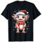 Axolotl Weihnachten Ambhibien mit Mütze Und Schal T-Shirt