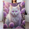 AAPZY Cute Katze Kuscheldecke Couchdecke Decke Aus Flannel - Tagesdecke Wohndecken Für Sofa, Couch Oder Als Bettüberwurf - Waschbare Decke （150×200cm）