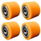 Rouleaux de transpalette, rouleau de charge/roue, 4 pièces rouleau de transpalette électrique 80x70mm rouleaux de chariot élévateur électrique rouleaux porteurs, bande de roulement en poly, roulements