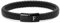 TOLOWOBK Lederarmband Herren Armband mit Buchstaben Gravur A-Z Buchstabe Armband Männer Schwarz Geflochten Leder Armbänder mit Magnetverschluss Weihnachtsgeschenke Geburtstag Geschenke für Männer
