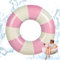 Bouée Piscine, RosyFate Bouée Rose, Bouée de Natation Simple à Carreaux, Bouée Piscine Adulte, Ø 75 Cm, pour Les Décorations de Fête à La Piscine, La Plage, Les Accessoires de Fête en Plein Air