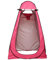 Pop Up Duschzelt Camping Toilettenzelt Umkleidezelt Tragbar Sichtschutz Zelt für Outdoor Wandern Strand (Rosa)