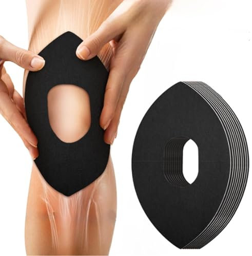 streeHerjjkeA1 10 Stück Y-förmige Knie-Tapes 5cm×5m - Atmungsaktives Sporttape mit 72h Haftung für Läufer/Kraftsport - Medizinisches Elastikon bei Meniskusproblemen & Gelenkstabilisierung