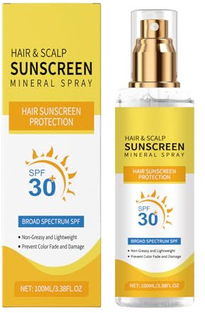 Sonnenschutz Für Die Kopfhaut, Sonnenschutzspray Für Die Haare LSF 30, After-Sun-Spray, Sonnenschutzspray Für Die Kopfhaut, Anti-Schuppen-Sprühnebel, 100 Ml UV-Schutzspray Für Die Haare Und Beugt Troc