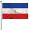 Bandera de Yugoslavia con efecto texturizado para exteriores, 90 x 150 cm, de poliéster resistente de doble cara, ideal para el hogar, el patio, festivales, decoración de jardín al aire libre, bandera
