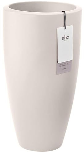 elho June Round High 30cm Blumentopf - Linen White