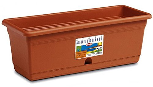 Stefanplast balconetta fioriera Portofino con riserva Acqua (40x20cm h16cm)