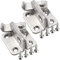 YUOIP® Hasp Latch Gate Bolt Lock Gate Latch Door Bolt Stainless Steel Padlock Right Open Small Door Latch for Locking Window Mailbox Closet (2 Pack)