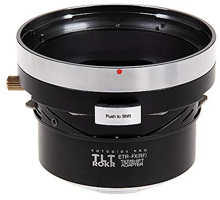 Fotodiox Pro TLT ROKR Tilt/Shift Lens Mount Adapter Compatible with Bronica ETR Lenses to Fujifilm X-Mount Cameras
