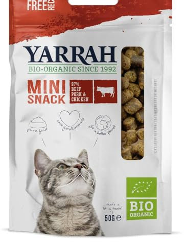 YARRAH Bio Mini Snack für Katzen, 1er Pack (1 x 50 g)