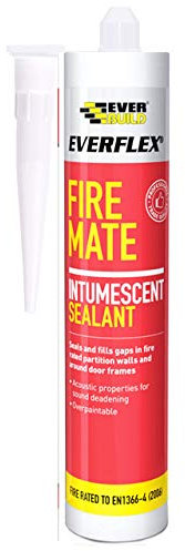 Everbuild Everflex Fire Mate Mastic acrylique Intumescent Gris 295 ml