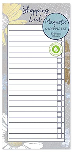 Shopping List Magnetic Pad With 80 Tear Off Sheets Weekly Shop Planner