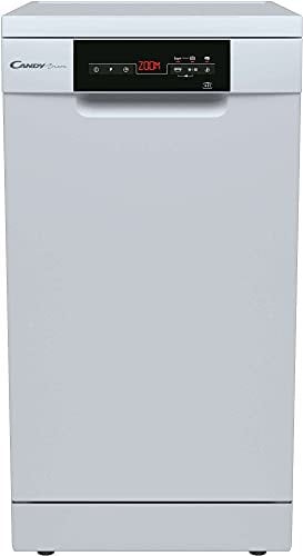 Candy Brava CDPH 2D1145W Lavavajillas 45cm, 11 Servicios, 3A Bandeja, Ciclo Zoom 32, Función Express, Indicador Sal y Abrillantador, 45 dBa, Blanco
