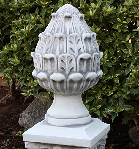 Beton Skulptur Pinienzapfen H 36 cm Betonfigur Dekoelement Dekofigur und Gartenskulptur
