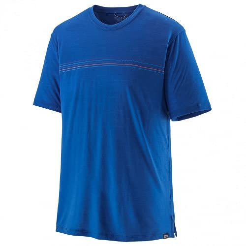 Patagonia Men's Capilene® Cool Merino Graphic Shirt Fitz Roy Fader: Alpine Blue (S)