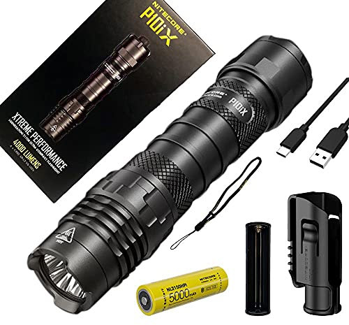 NITECORE P10ix - Linterna ultra compacta recargable tipo C - 4000 lúmenes - Batería incluida