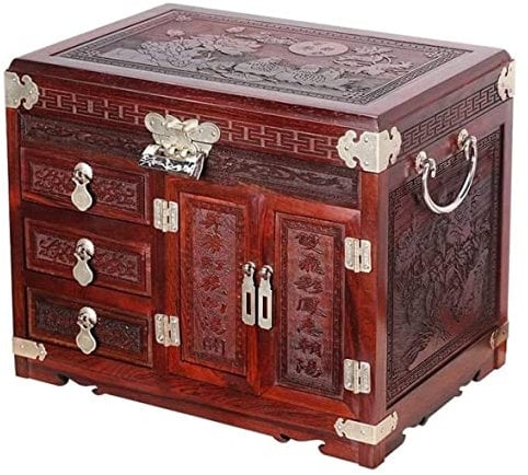 Porta Gioielli Porta Gioie Scatola Portagioie In Legno Scatola Portagioie Portagioie Antico Gioielli Fatti A Mano Decorazione Per Medicazione Di Grande Capacità Matrimonio Da Donna Scatola Di Gioielli