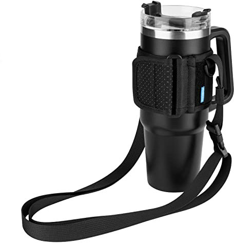 Xxerciz Water Bottle Holder with Strap for 12oz- 30oz Bottle, Water Bottle Carrier Sling with Adjustable Shoulder Strap for Walking Hiking