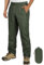 Outdoor Ventures Herren Wasserdichte Hose Leicht Packbar Überhose Mesh Futter Bottoms Winddicht Motorrad Regen Over Pants für Walking Radfahren Wandern Angeln, dunkelgrün, L / 32L