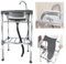 Évier de Restaurant Commercial, Évier de Cuisine Autoportant en Acier Inoxydable, Lave-Mains avec Robinet Chaud et Froid, pour Buanderie/Garage (Size : 38x33cm/15x13inch)
