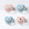 Schnuller personalisiert mit Motiv und Name rosa oder blau Gravur 15 verschiedene Kindermotive nip Babyschnuller Geschenk Geburt BPA frei (Blau)
