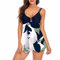 91 tankini style rock pour homme et femme Montre radio-pilotée, bleu, S