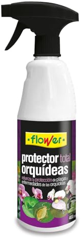 Flower - Protector Total Orquídeas 400 ml | Triple Acción | Insecticida, Fungicida y Protector | Listo para Usar | Tratamiento de Plagas y Enfermedades