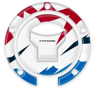 PROTEZIONE TAPPO BENZINA RESINA 3D COMPATIBILE CON HONDA AFRICA TWIN CRF 1100 L 2024 On Line Style GP-1018 (Glare White (Tricolor))