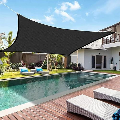 Toldo Vela de Sombra 2x2m 2x4m 3x3m 3x4m 4x4m Rectangular Red de Sombra Al Aire Libre, Malla Sombreo Exterior Protección Rayos UV y HDPE Transpirable para Patio, Jardín, Pérgola, Patio Trasero