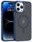 VENINGO Compatible with MagSafe for iPhone 14 Pro Max Case,Matte Translucent Shockproof Protective Women Man Girls Magnetic Case for iPhone 14 Pro Max, Blue/Dark Blue