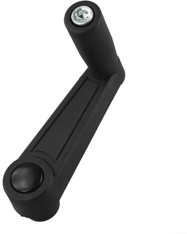 EpheyFIF Manivelle en nylon renforcé avec noyau en acier au carbone – 8/10/12/16 mm avec trou rond pour générateurs et machines, prise en main ergonomique, outil de bricolage durable (10 mm)