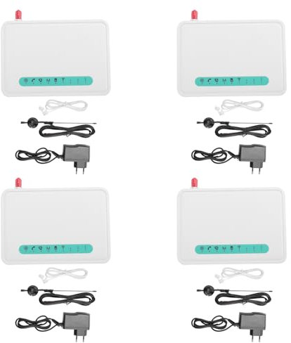 Uikdjgu 4X Feste Drahtlose Terminal Quad-Band GSM SIM-Karte Telefonleitung Desktop Anrufer Dialer GSM850 / 900/1800 / 1900MHZ EU-Stecker