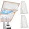 Portable Air Conditioner Window Kit 75in Windproof Portable AC Window Seals Waterproof Zipper Opening Fastening Tape AC Vent Kit Small