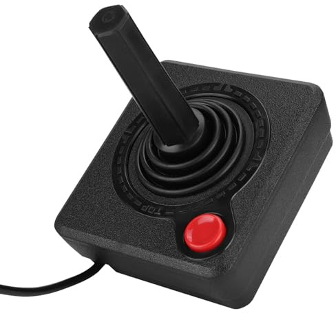 POENVFPO Controller Joystick Analogico 3D Classico retrò per 2600 - Design Ergonomico, Impugnatura Comoda, Materiale Resistente, Ideale per i Giocatori retrò