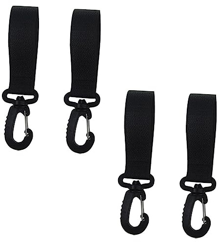 Abaodam 4pairs Swivel Hook Rotation Stroller Hanger for Buggy Pram Hooks Multi-Function