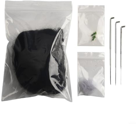 ToolsEvery Bastelset aus Wollfilz zum Selbermachen, Erstellen Sie Ihre eigene entzückende Katzenpuppe mit Materialien (schwarze Katze)