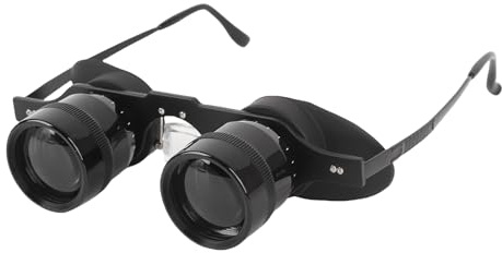 ASHATA Handfree Fernglasgläser Zum Angeln, 10 -fache Zoom Optische Faltungs Teleskop Brille, Fokusanpassung, Operngläser für das Fischen von Vogelbeobachtung