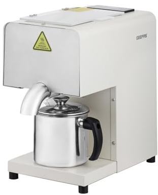 GEEPAS Household Oil Press Machine | Hot & Cold Oil Extractor with Intelligent Temperature Control | Automatic Feeding High Yield Healthy Natural Aroma Taste | Brushless Motor Stainless Steel | 600W
