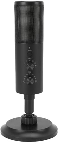 Cryfokt Micrófono Cardioide, Estructura de Universal 11 Modi RGB USB Micrófono para Transmisión en