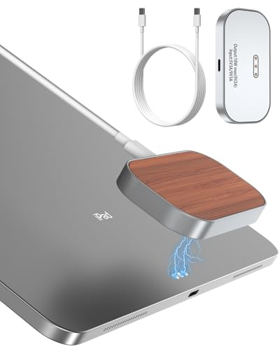 Magnetic Wireless Charger for iPad Pro 11 (1st/2nd/3rd/4th) & iPad Air 11 (M2/M3) & iPad Air 10.9 (4th/5th), 18W Fast Charging Smart Connector Wireless Charging Pad