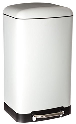 CLEAN HOUSE Poubelle à pédale Ariane - 30 L - Blanc
