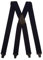Olata Heavy Duty Hosenträger X-Form mit überkreuzten Trägern/Flughafenfreundliche Herren Hosenträger mit Plastik-Clips – 4cm. Dunkelblau