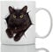 Chat Noir Mug à café en céramique | 311,8 gram Funny Mug à café | Parfait Cadeau de chats | mignon fantaisie Mug à café cadeau | Idéal comme anniversaire ou Noël surprise