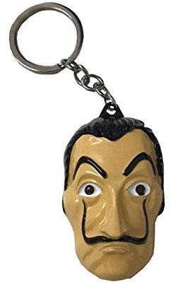 Portachiavi Maschera Del Marchese - in metallo - 6.5 x 4 cm