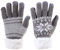 Handschuhe Damen Herren Wollhandschuhe Schneeflocke warme Gestrickte Strickhandschuhe dicke Fingerhandschuhe weich Damenhandschuhe touchscreen iPad iPhone Smartphone Handy Winterhandschuhe Outdoor fa