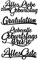 Ideen mit Herz Stanzschablonen, Schriften, Geburtstagswünsche, 2,5cm bis 8,3cm, 4 Stück