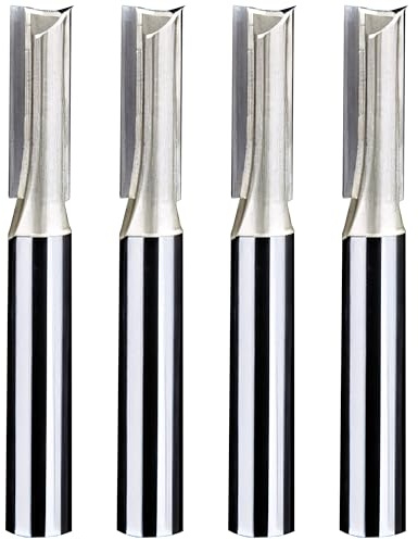 Fraise plongeante droite en carbure pour bois, 1/4 x 1/4