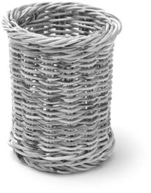 HENDI Besteckbehälter, Besteckfass, Besteckkorb, Utensilienhalter, Küchenutensilienhalter, Besteckkasten, Besteckmulde, ø100x(H)120mm, Grau