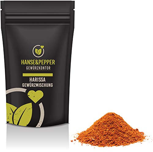 500g Harissa Gewürzmischung Feurig Scharf Vegan geschrotet natürlich vom Hanse&Pepper Gewürzkontor